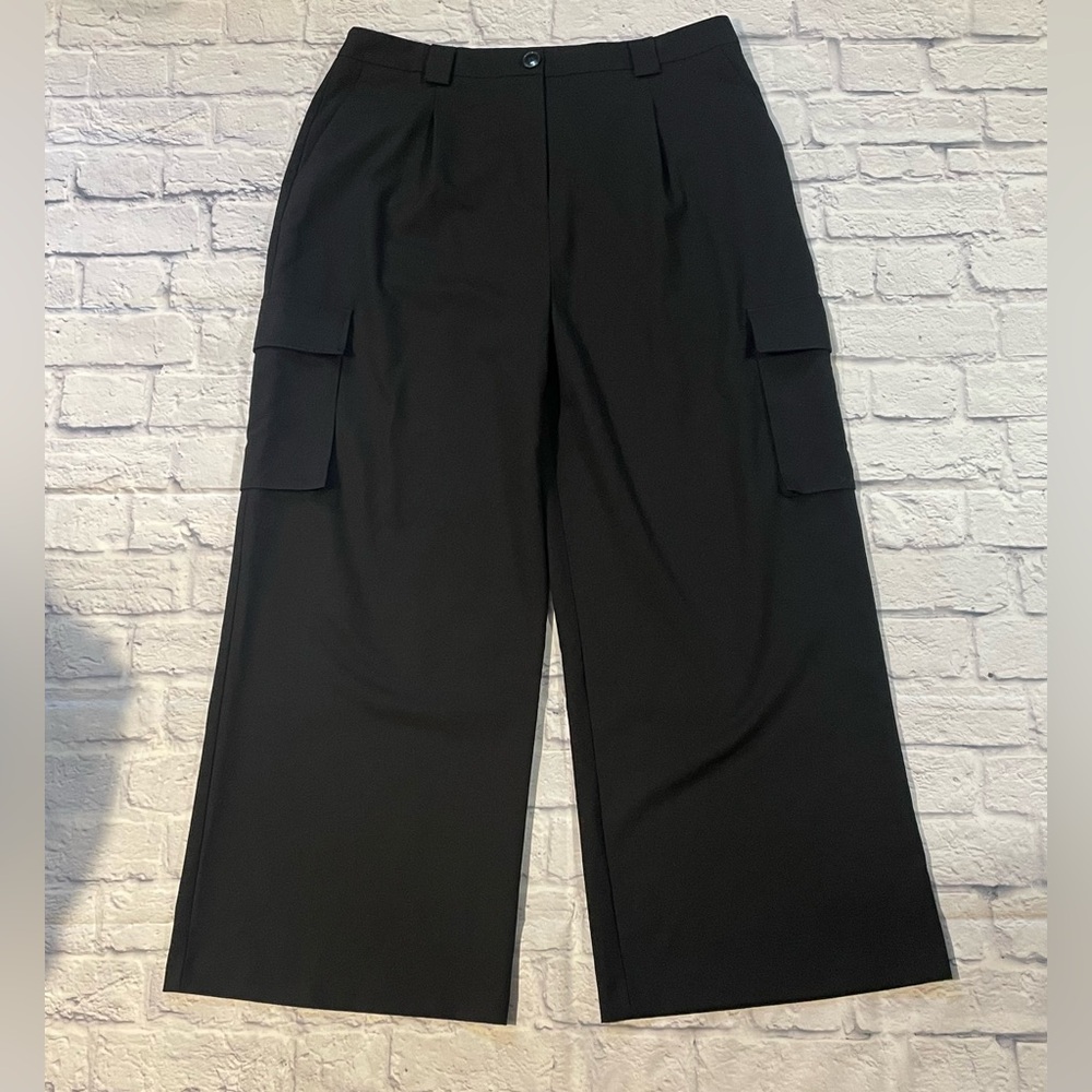 ASOS Design Black Cargo Pants Size 14